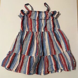 Osh Kosh-Striped Red, White, and Blue Dress